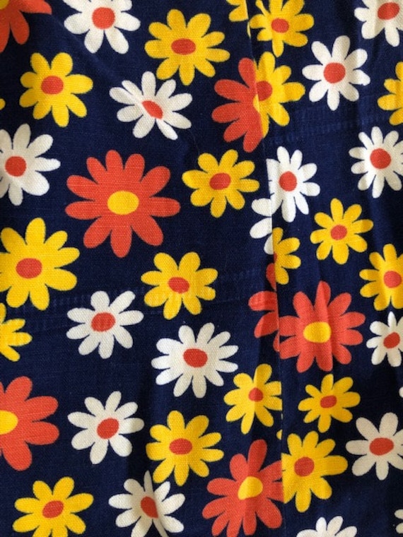 60s/70s flower child mini dress// daisy  shirt dr… - image 10