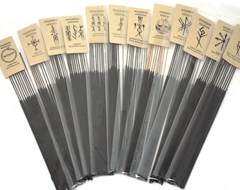 Black ritual bindrune incense