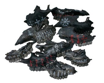 Blackened Jawbone Talismans