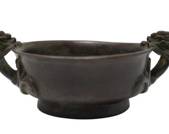 serpent metal offering bowl