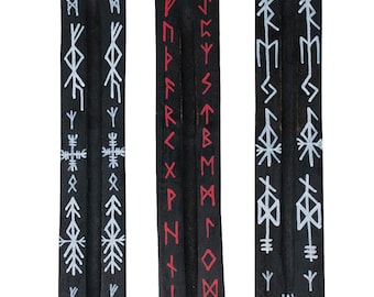 hand painted norse rune incense dishes