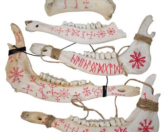 Hand Painted Bone Talismans