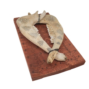 symbols of Odin jawbone wall hanger