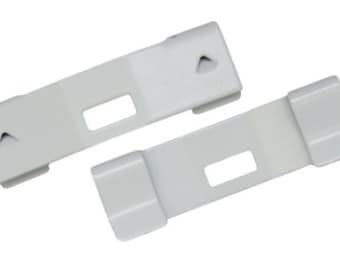 10 Pack Vertical Blind Vane Saver - White Curved Repair Clips - Fixes Broken Vanes