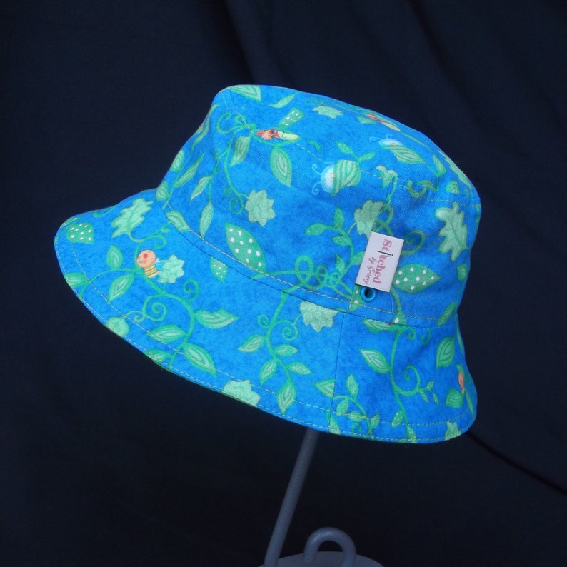 Flying & Crawling Friends Child's Bucket Hat Various vines & friends