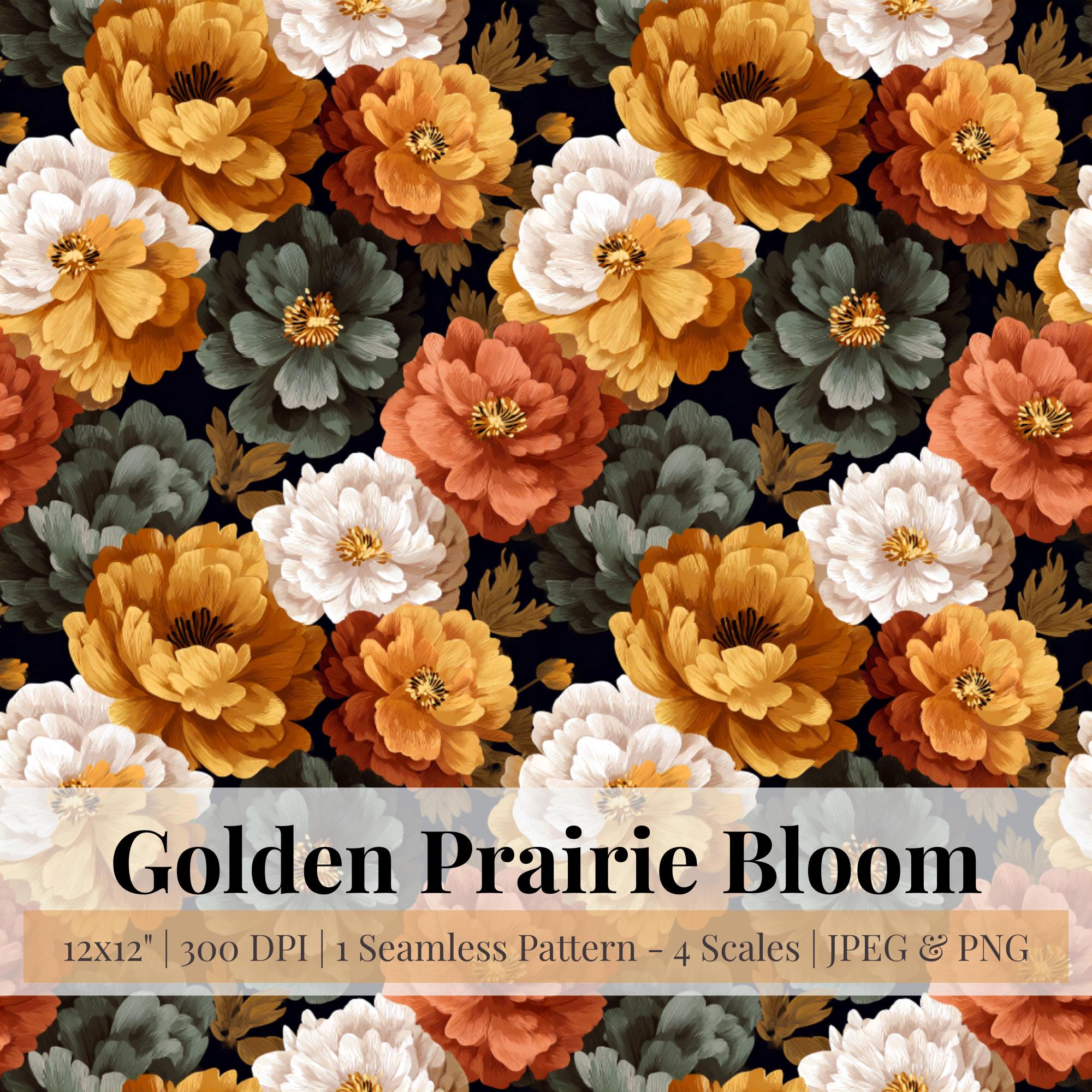 Boho Floral Seamless Pattern | Digital Paper Pack | Retro Boho Flower ...