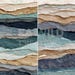 Ocean Waves Torn Paper Texture – Seamless Digital Paper (12x12, 10 JPG ...