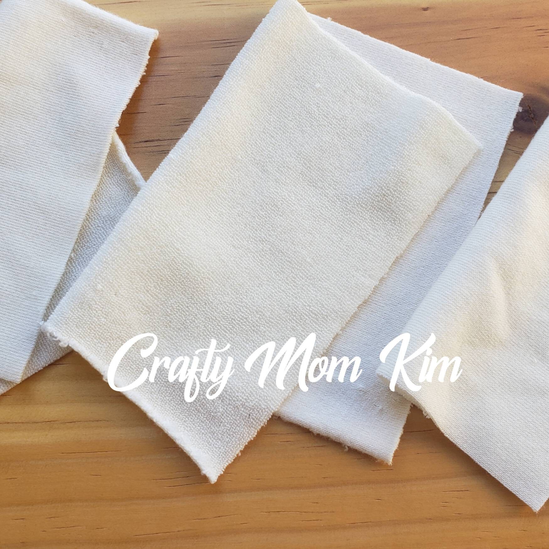 Set of 3 unhemmed baby terry washcloths organic bamboo Etsy.de