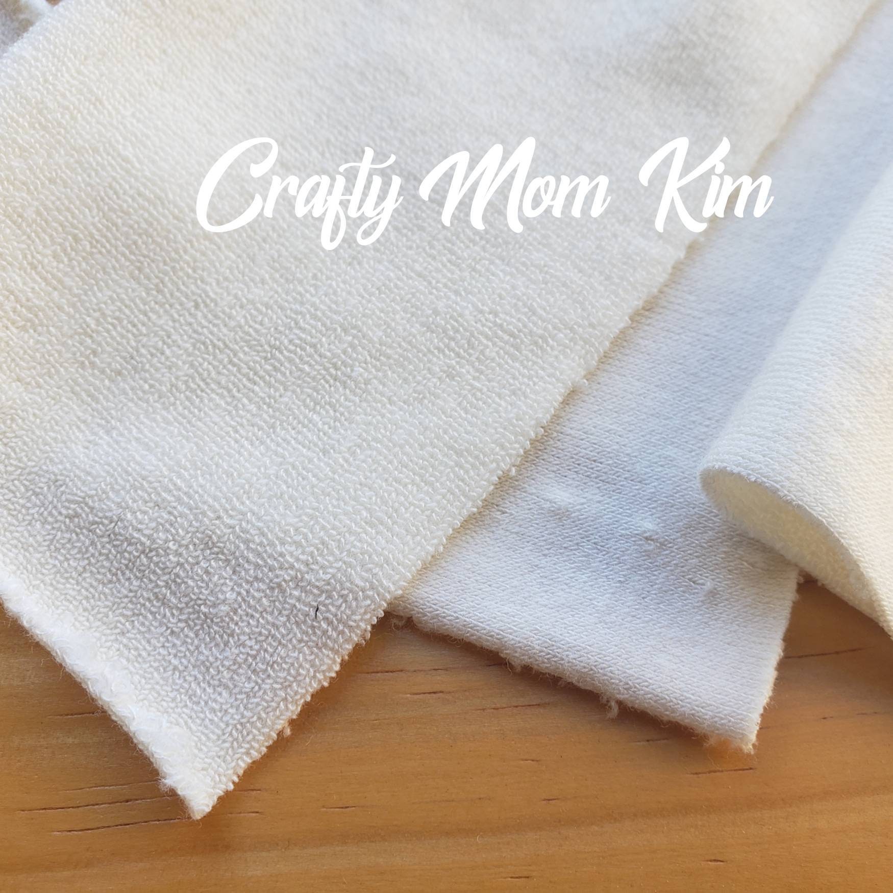 Set of 3 unhemmed baby terry washcloths organic bamboo Etsy.de