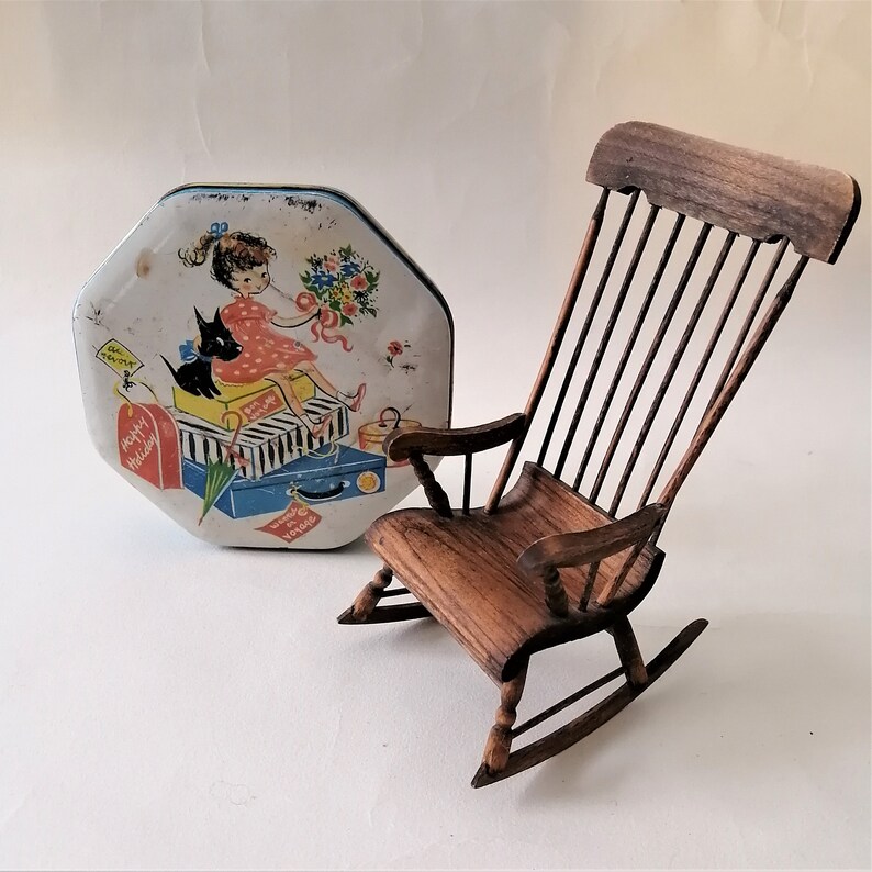 Miniature Wooden Rocking Chair Made to Scale. Traditional Etsy