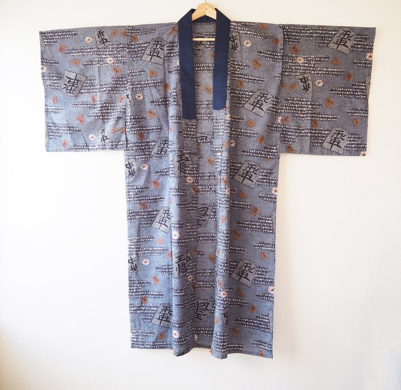 Kimono Underwear Kimono Vintage Mens Nagajuban FREE tracking Vintage Nagajuban