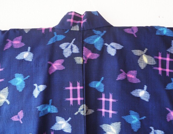 Japanese Wool Hitoe Vintage Kimono Japanese Robe