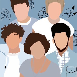 Custom Drawing plus 3 Stickers!