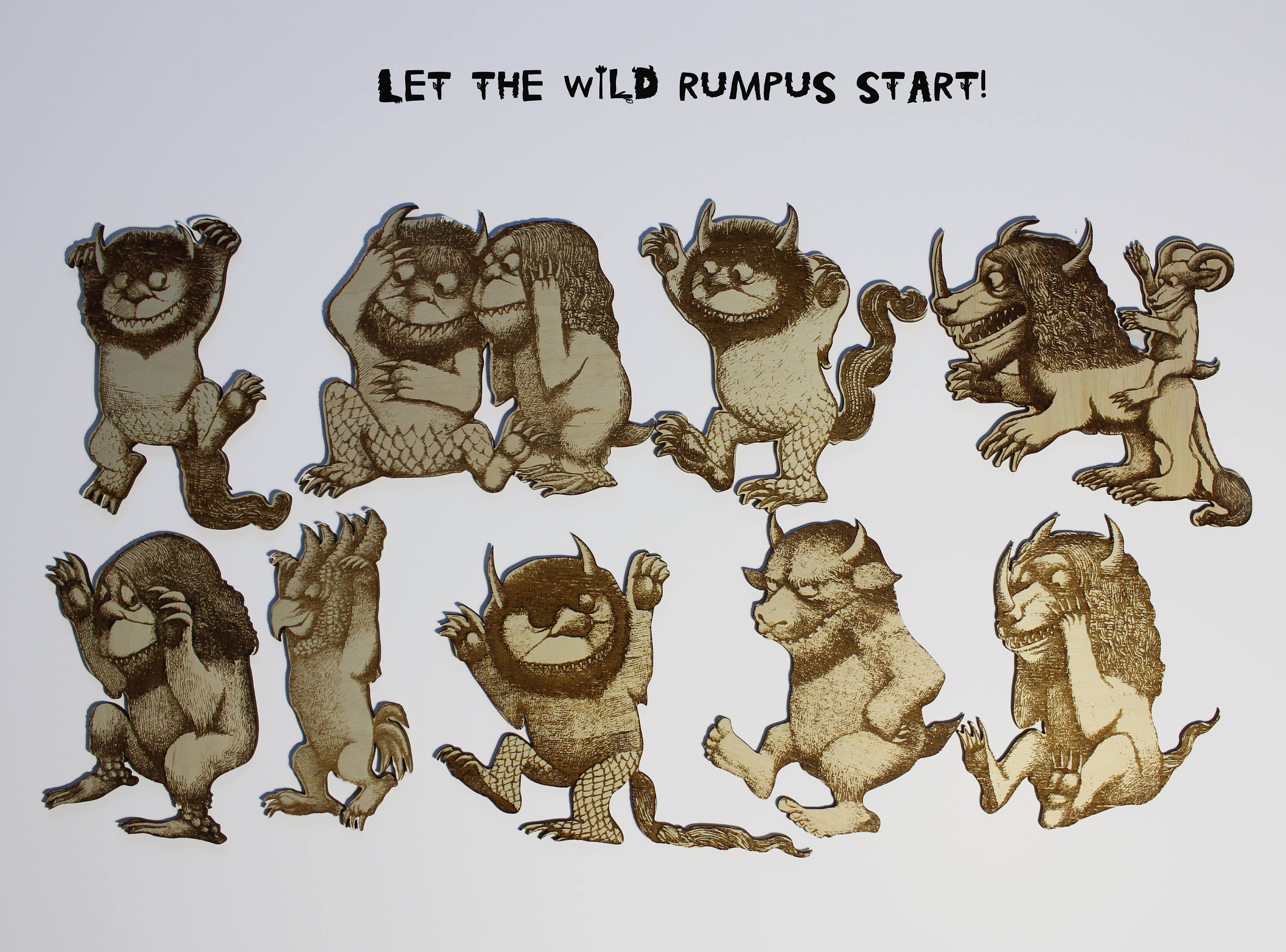 Where The Wild Things Are Monsters Max And Monster Shapes Etsy