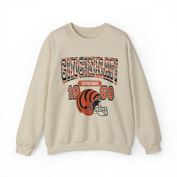 Cincinnati Bengals Sweatshirt Vintage Etsy