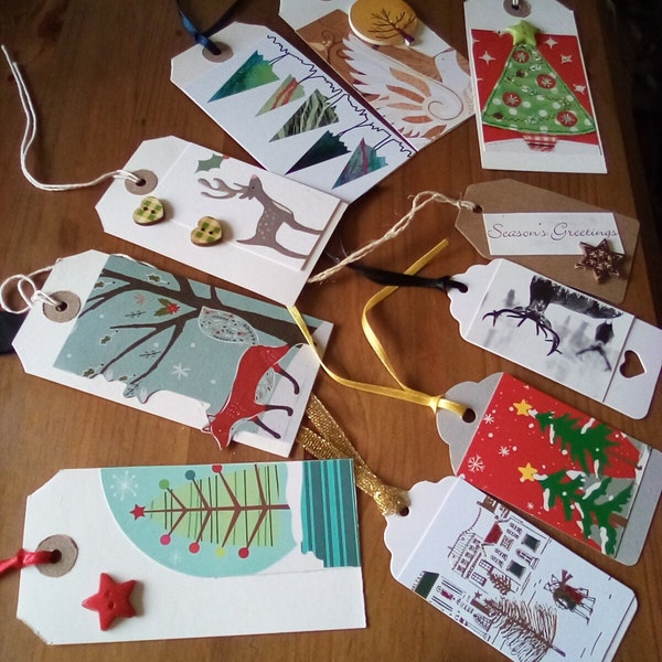 Luxury handmade Christmas gift tags