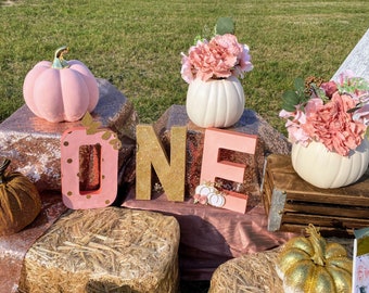 Little Pumpkin theme ONE letters
