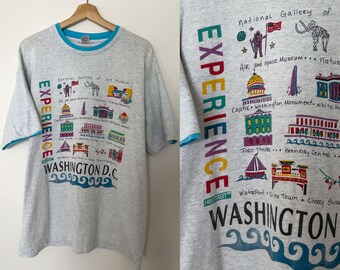 90s Experience Washington DC Tee Size L | Vintage 1990s DC Locales T Shirt