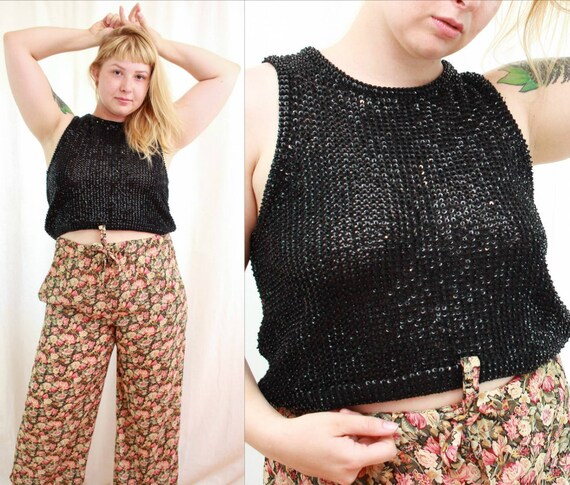 dkny sequin top