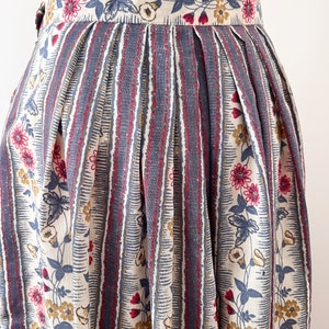 80s 90s Orvis Floral Pleated Midi Skirt image 7