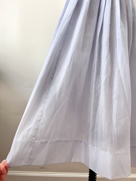 60s Semi Sheer Lilac Eyelet Day Dress Size S - image 5