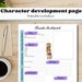 Character Worksheet Etsy