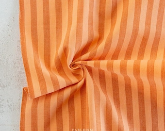 Sun Stripes - Tangerine - Fableism - 1/2 yd
