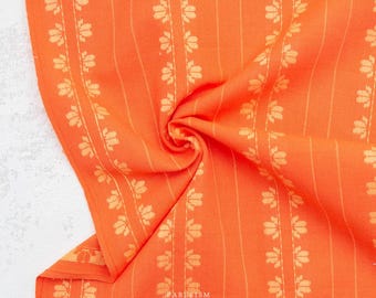 Fine and Dandy - Deco Stripe in Firecracker - Fableism - 1/2 yd