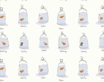 Heather Ross Favorites - Goldfishes In Bags - Heather Ross - Windham Fabrics - 1/2 yd