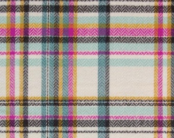 Highlands Flannel - Sketch Plaid Tealberry - Art Gallery Fabrics - 1/2 yd