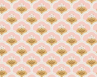 Vintage Charm - Rosie - Pink/Gold - Dots & Glory - Cloud9 Fabrics - 1/2 yd