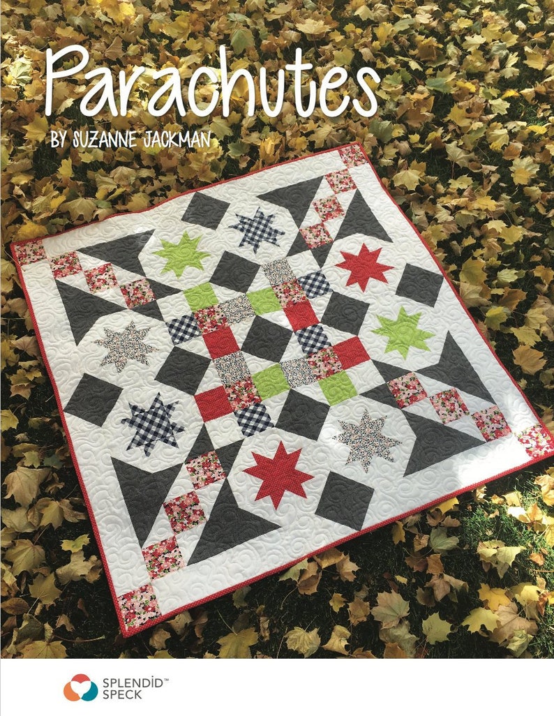Parachutes Quilt Pattern Splendid Speck Easy Throw Baby Etsy