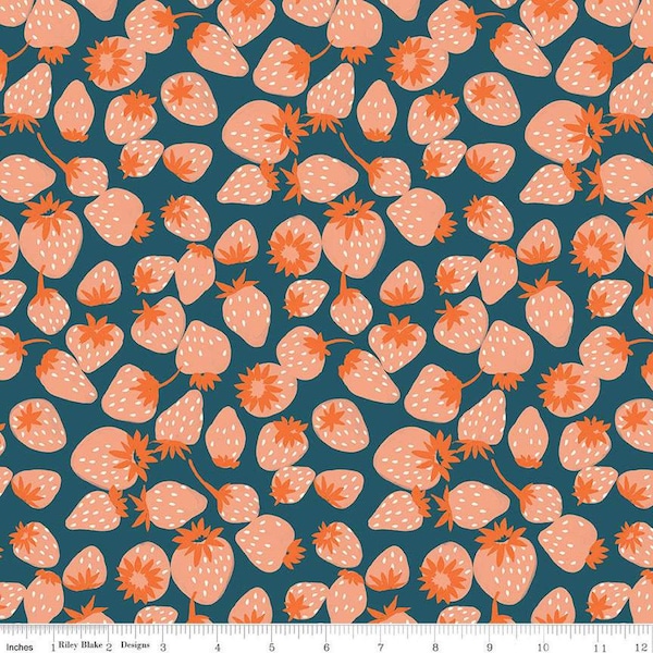 Eden - Strawberries - Gabrielle Neil Design - Riley Blake - 1/2 Yard