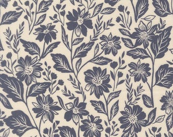 True Love - Romance Blooms - Cream - Lella Boutique - Moda Fabrics - 1/2 yd