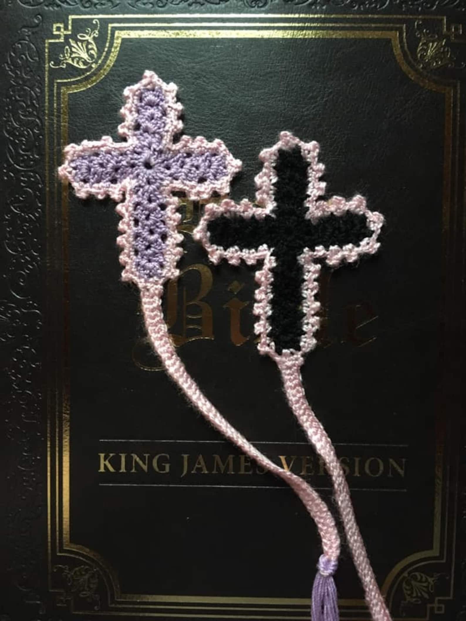 Crochet Cross Bookmark Pattern, Crochet Bookmark, Cross Bookmark