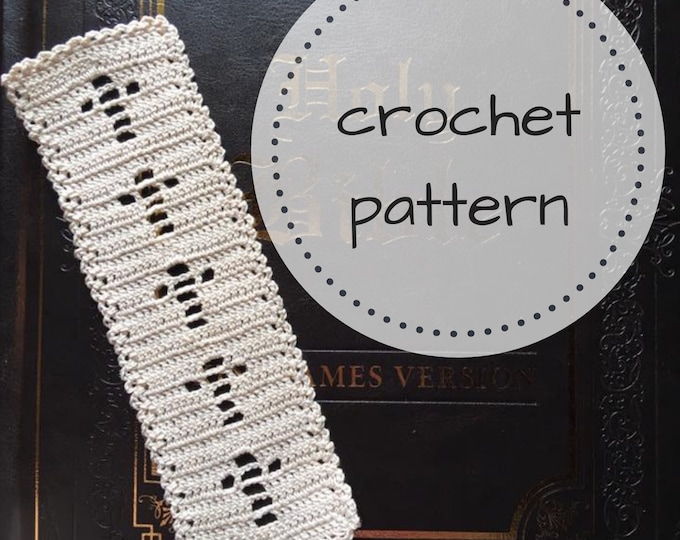 Crochet Solid Cross Bookmark Pattern Cross Bookmark Crochet Cross