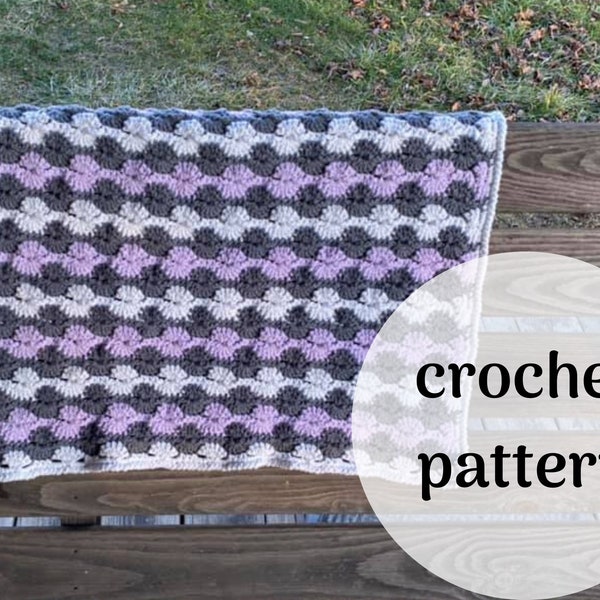 Catherine's Wheel Baby Blanket pattern, catherines wheel stitch crochet