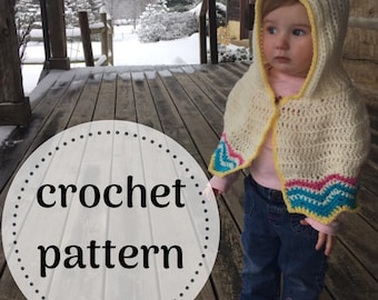 Baby Crochet Poncho, pattern, kid poncho