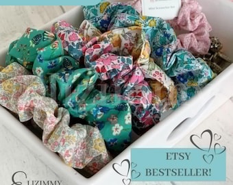 Liberty of London Hair Scrunchies. Hair Scrunchie Sets Liberty Tana Lawn. Liberty Lasenby Fabric. Women’s and Girl’s Hair Accessories