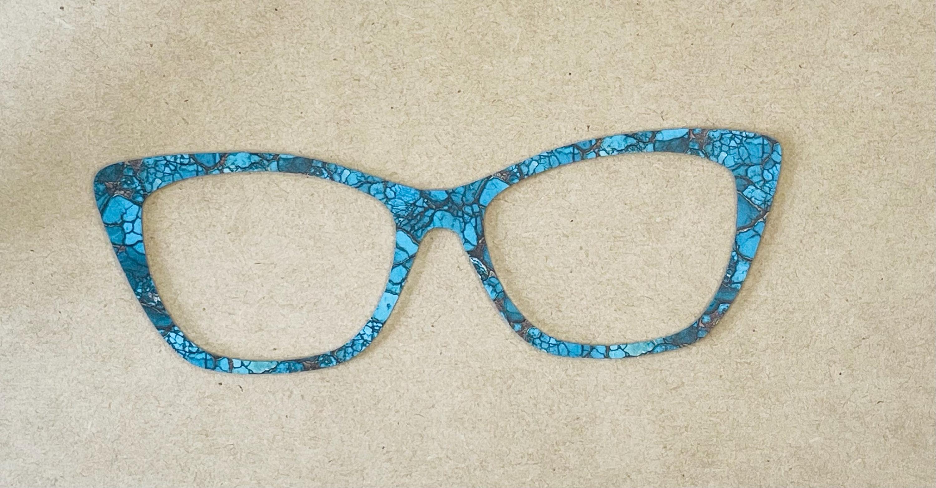 Versace Blue and  Turquoise eyeglasses frames 3194 52-15-140 Versace Eyeglasses VE 3354 5460 Top Black/Havana Blu at  main image 2