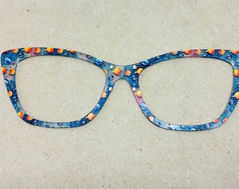 Galaxy Translucent Acryl Eyewear Topper Für austauschbare magnetische Gläser