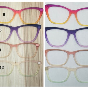 Translucent Ombre Acrylic Eyewear Topper For Interchangeable Magnetic Glasses image 6