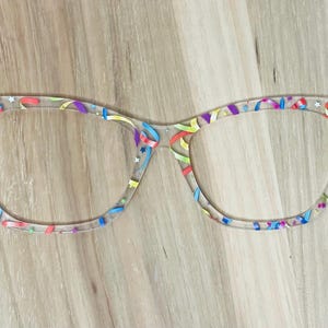 Party Streamers Translucent Acrylic Eyewear Topper For Interchangeable Magnetic Glasses