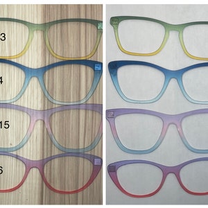 Translucent Ombre Acrylic Eyewear Topper For Interchangeable Magnetic Glasses image 7