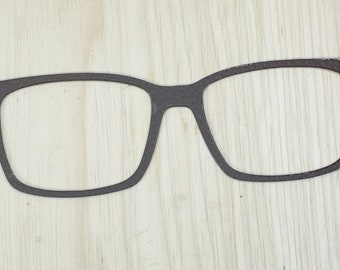Brillenaufsatz aus Kunstleder und Acryl