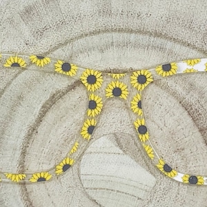 Sunflower Acrylic Eyewear Topper For Interchangeable Magnetic Glasses