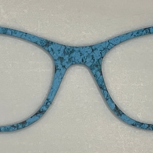 Surmatelas pour lunettes en acrylique turquoise