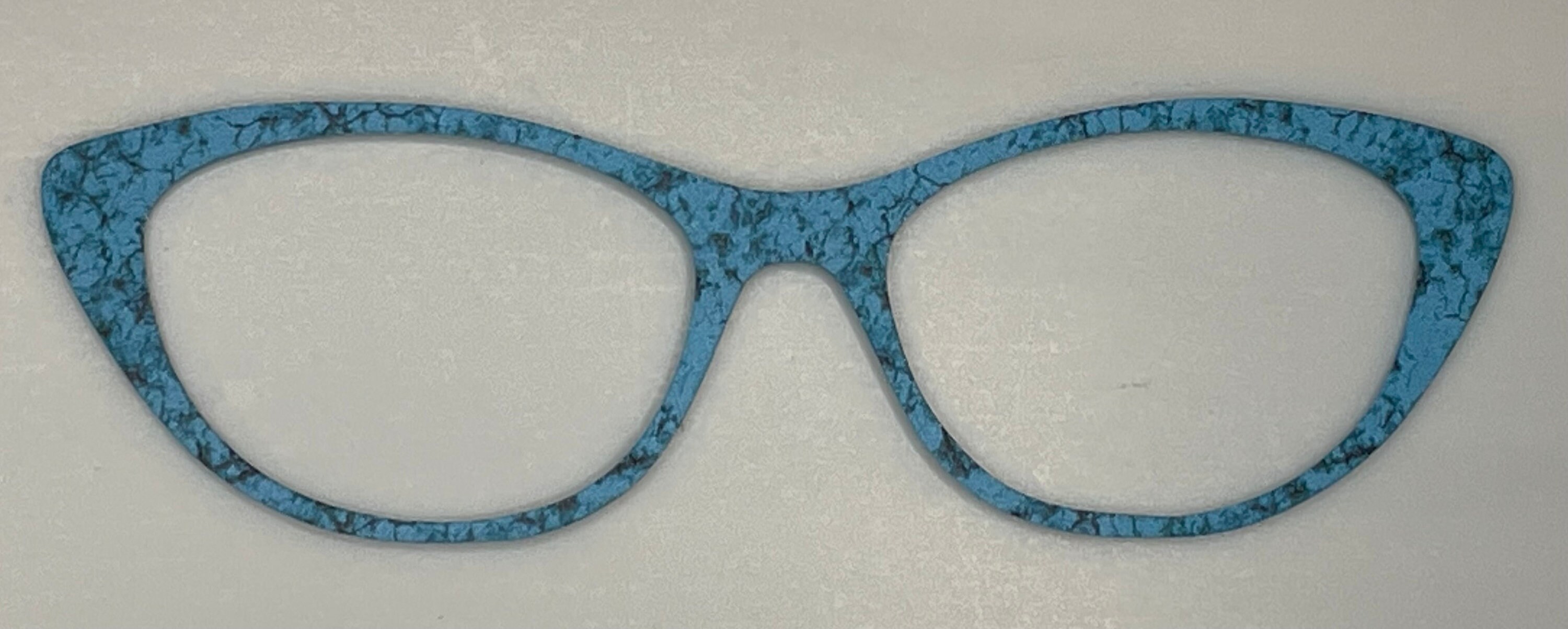 Turquoise Acrylic Eyewear Topper