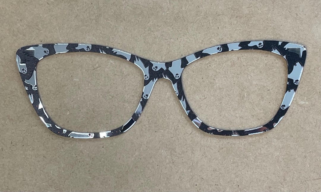 Mirrored Ghost Acrylic Topper for Interchangeable Magnetic Glasses - Etsy
