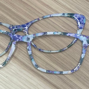 Blueberry Floral Acrylic Topper